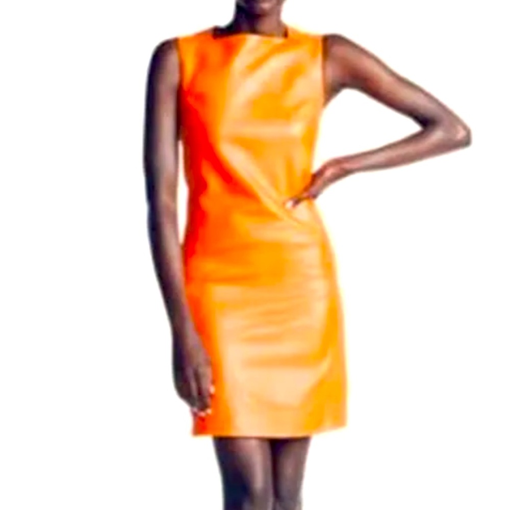 House of Harlow Vegan leather shift mini dress NWT